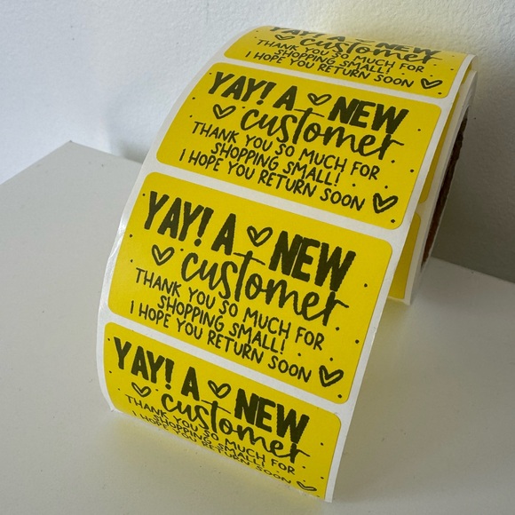 NEW customer sticker label | thank you sticker for small business - Picture 3 of 12